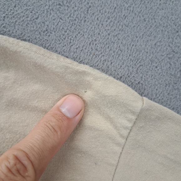 Polo by Ralph Lauren Beige Cotton Pocket T Shirt Mens XL Made in USA - Picture 7 of 10